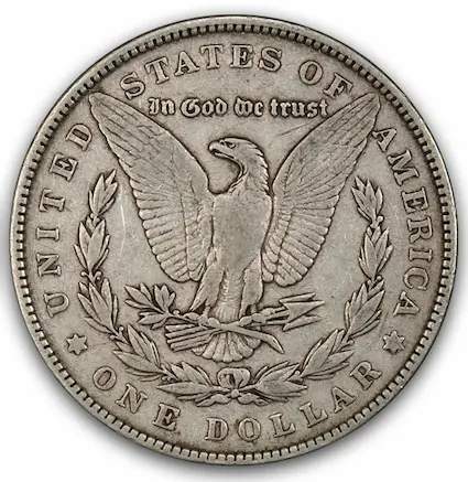 ANA grading scale VF-25 reverse photo