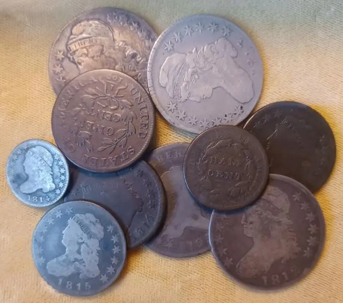 One of my type set collections is for coins that could have circulated during the War of 1812 years.