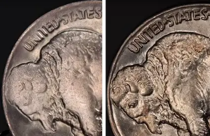 A strong, fully struck coin displays sharp and clear details, including at the highest points. A strong, fully struck coin displays sharp and clear details, including at the highest points.