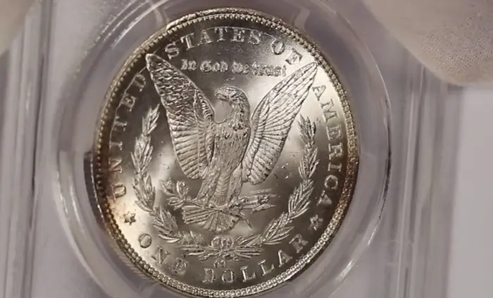 When a coin retains full, original mint luster, the cartwheel effect may be seen when the coin is rotated slowly under a good light. When a coin retains full, original mint luster, the cartwheel effect may be seen when the coin is rotated slowly under a good light.