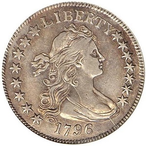 Photos 1796 Draped Bust Small Eagle half dollar, 15 Stars