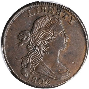 1802 Draped Bust cent