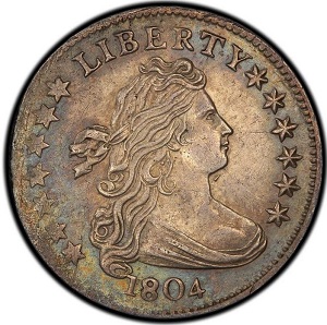 1804 Draped Bust Large Eagle Dime obverse