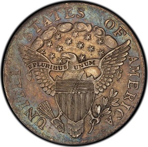 1804 Draped Bust Large Eagle Dime 14 stars reverse