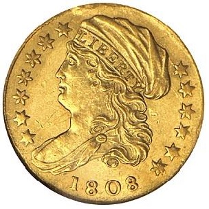 1808 Capped Draped Bust $2.50 quarter eagle images