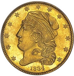 1834 Capped Head Half Eagle Plain 4