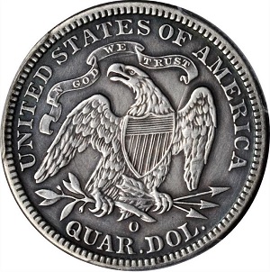 1891-O Seated Liberty quarter value trends