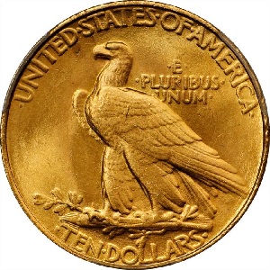 Classic Rarity 1907 Indian Head $10 Eagle, w/ Rolled Rim & Periods